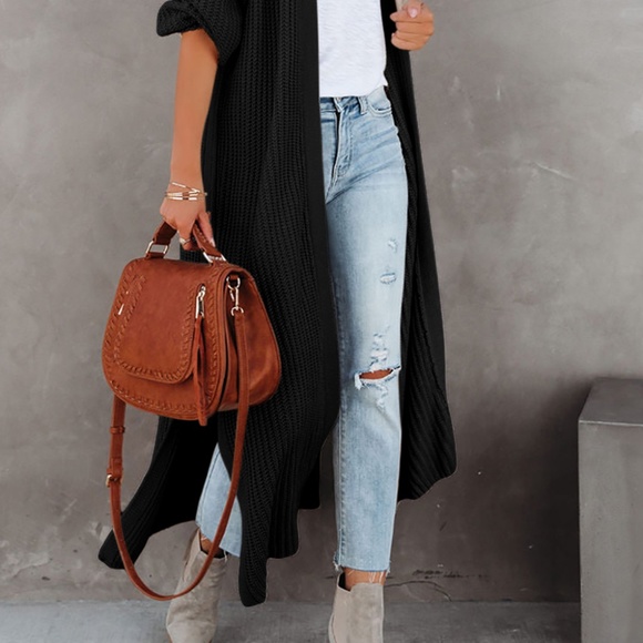 Black Cardigan Sweater - Picture 2 of 6